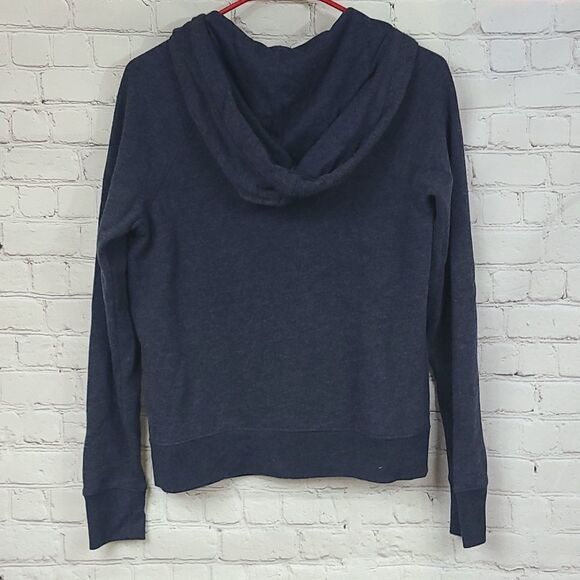Aeropostale Navy Fleece Hoodie Zipper Sweatshirt Jacket Embroidered AERO Small - Picture 8 of 9